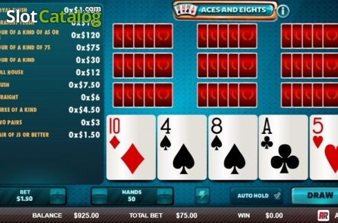Скрин3. Aces & Eights (Red Rake) слот