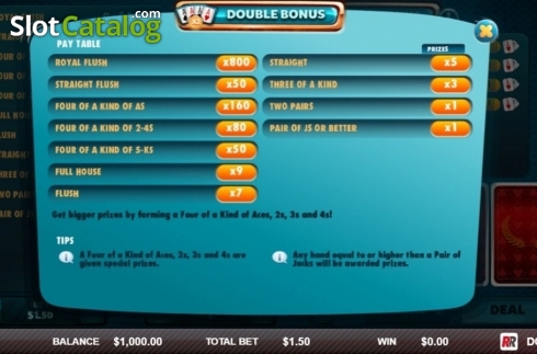 Скрин2. Double Bonus (Red Rake) слот
