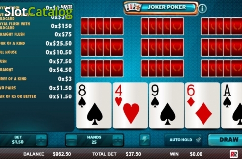 Скрин3. Joker Poker (Red Rake) слот