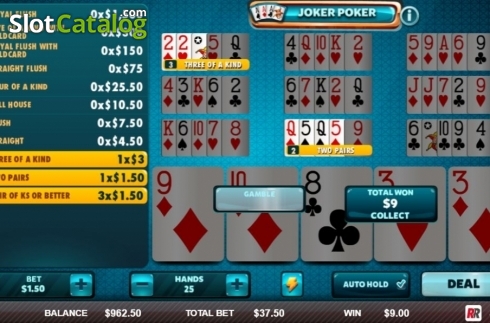 Скрин4. Joker Poker (Red Rake) слот