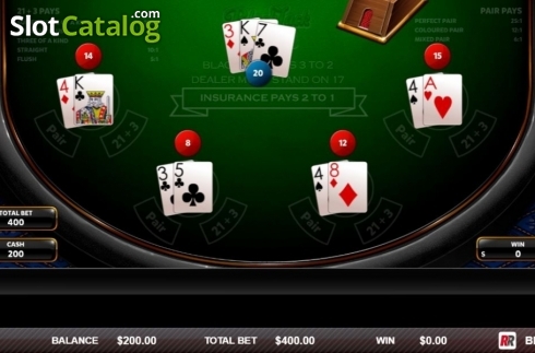 Скрин3. Blackjack VIP (Red Rake) слот