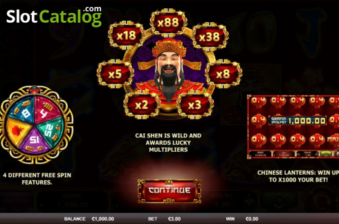 Скрин2. Cai Shen 88 слот