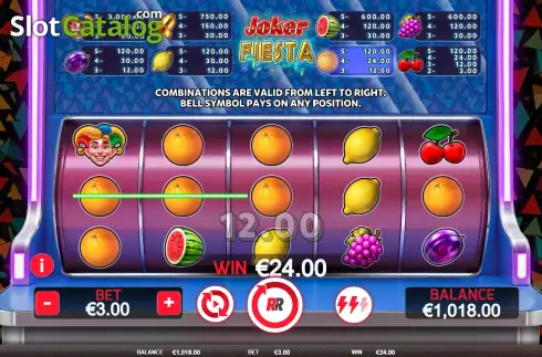 Скрин3. Joker Fiesta слот