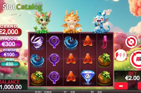 Скрин2. 3 DRAGONS RAKE IT IN слот
