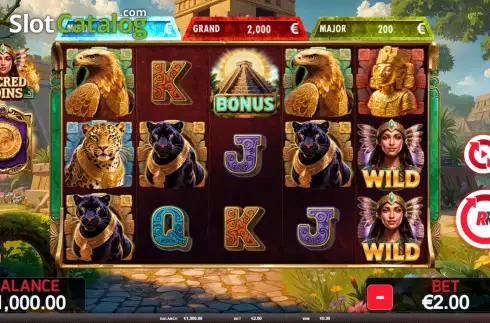 Скрин2. Sacred Coins слот