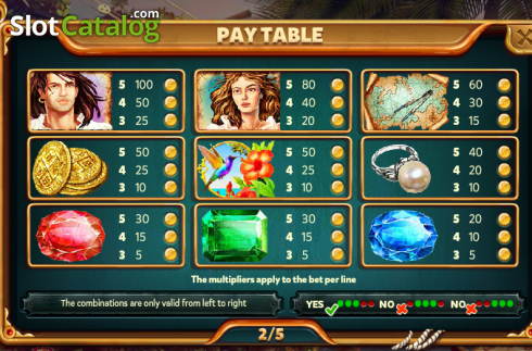 Скрин6. Caribbean Treasure слот