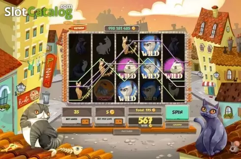 Скрин3. Cat's Dreams слот