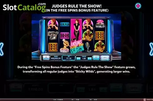 Скрин6. Judges Rule The Show! слот
