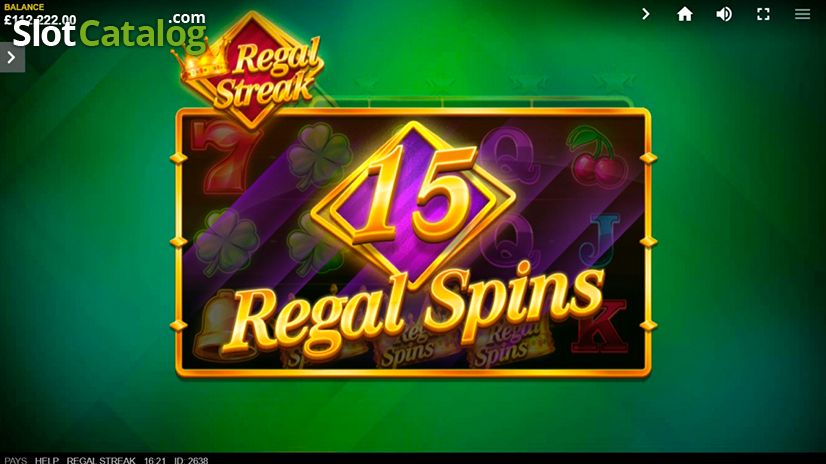 Видео фри спинов в слоте Regal Streak Regal Streak