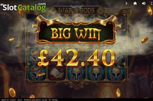 Скрин4. War of Gods слот