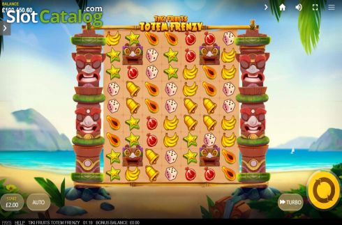 Скрин2. Tiki Fruits Totem Frenzy слот