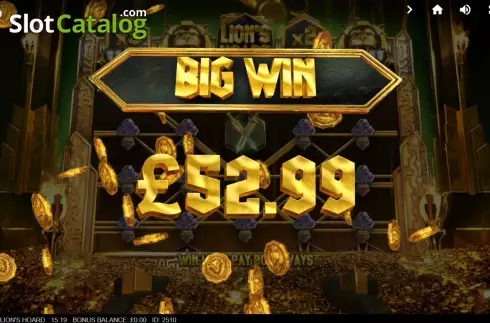 Скрин6. Lion's Hoard слот