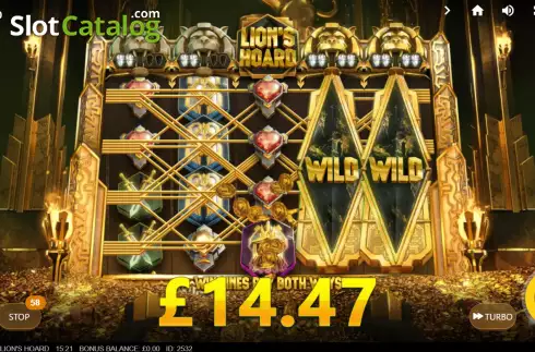 Скрин7. Lion's Hoard слот