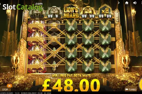 Скрин8. Lion's Hoard слот