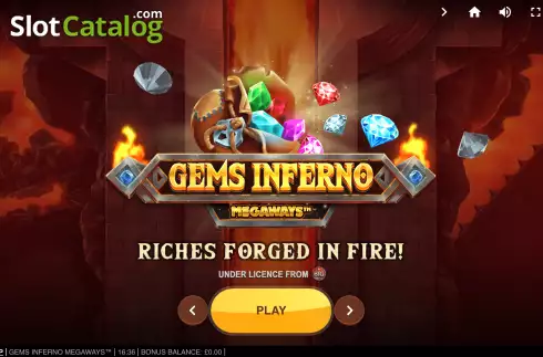 Скрин2. Gems Inferno Megaways слот
