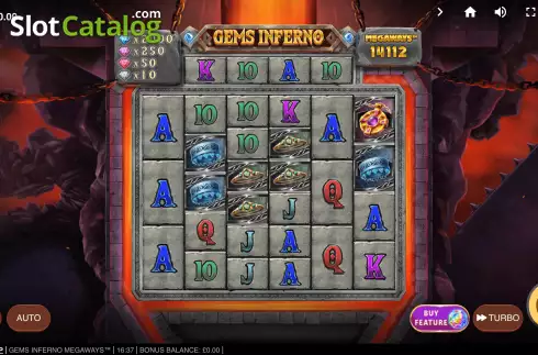 Скрин3. Gems Inferno Megaways слот