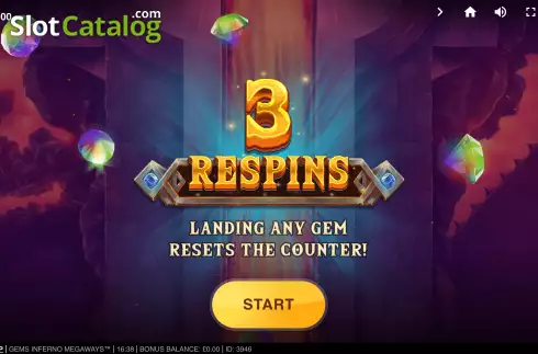 Скрин6. Gems Inferno Megaways слот