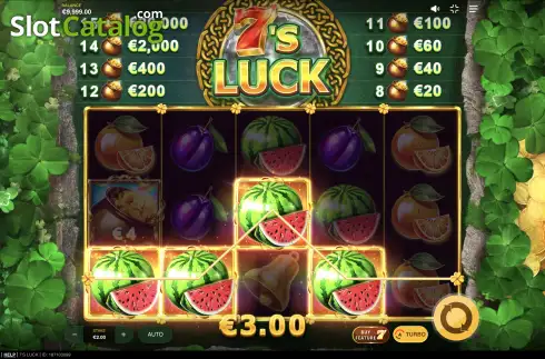 Скрин4. 7’s Luck слот