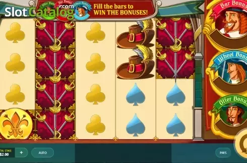 Скрин2. Three Musketeers (Red Tiger) слот
