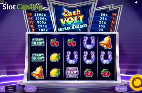 Скрин2. Cash Volt Supercharged слот