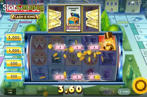 Скрин3. Monopoly Cash is King слот