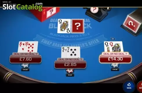 Скрин3. Deal Or No Deal Blackjack слот
