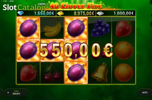 Скрин4. 40 Clover Fire слот