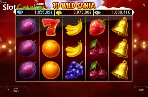 Скрин2. 10 Wild Santa слот