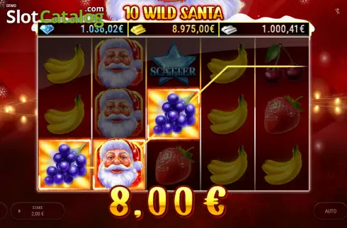 Скрин4. 10 Wild Santa слот