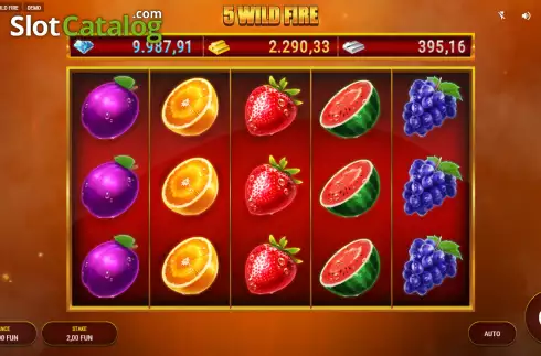Скрин2. 5 Wild Fire слот