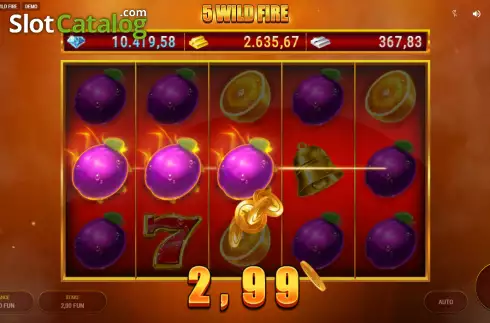 Скрин3. 5 Wild Fire слот