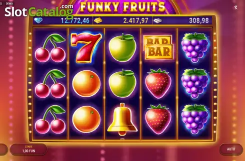 Скрин2. Funky Fruits (Redstone) слот