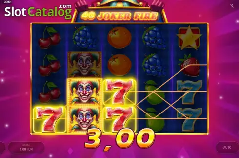 Скрин3. 40 Joker Fire слот