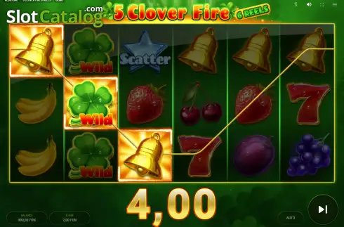 Скрин3. 5 Clover Fire 6 Reels слот