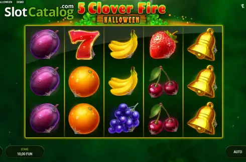 Скрин2. 5 Clover Fire Halloween слот