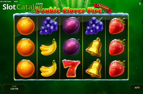 Скрин2. Double Clover Fire Christmas слот