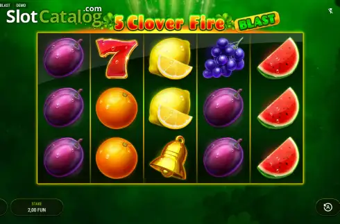 Скрин2. 5 Clover Fire Blast слот