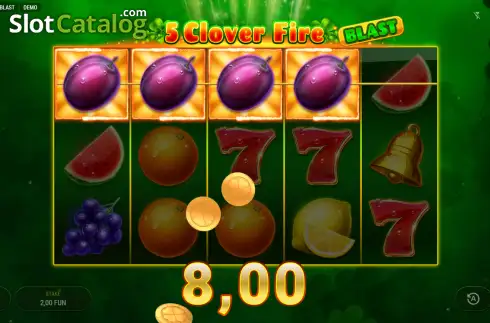 Скрин3. 5 Clover Fire Blast слот