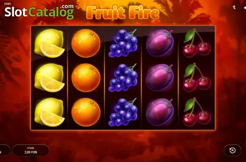 Скрин2. Fruit Fire слот