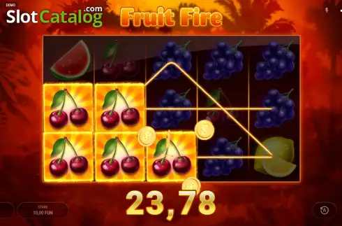 Скрин3. Fruit Fire слот