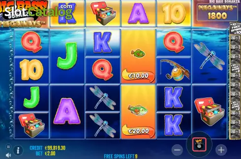 Скрин7. Big Bass Bonanza Megaways слот