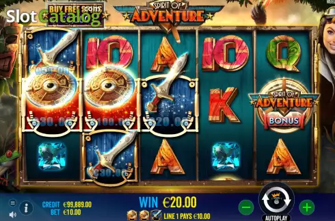 Скрин4. Spirit of Adventure слот