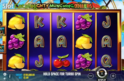 Скрин2. Mighty Munching Melons слот