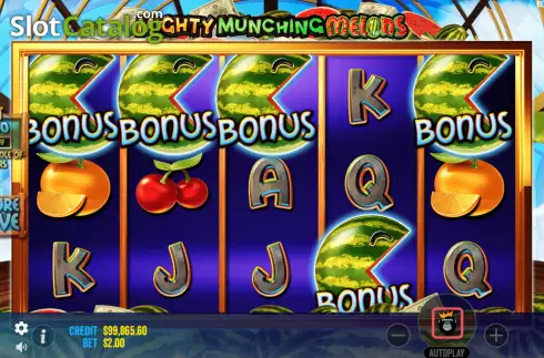 Скрин4. Mighty Munching Melons слот