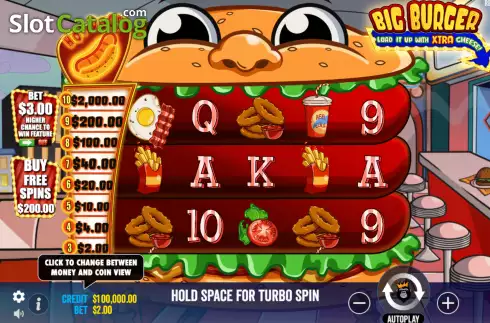 Скрин3. Big Burger Load it up with Xtra Cheese слот