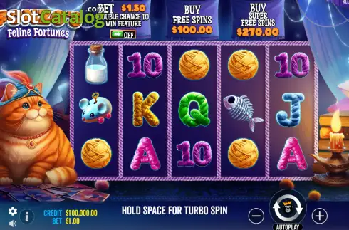Скрин2. Fonzo’s Feline Fortunes слот