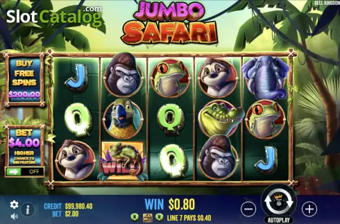 Скрин4. Jumbo Safari слот