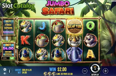 Скрин5. Jumbo Safari слот