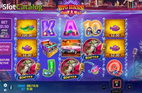 Скрин8. Big Bass Rock and Roll слот