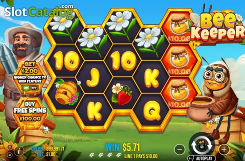 Скрин3. Bee Keeper слот